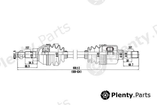 Dynamatrix DDS218101 — Drive Shaft