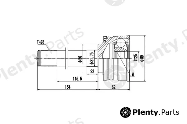 Dynamatrix DCV839027 — Joint Kit, drive shaft
