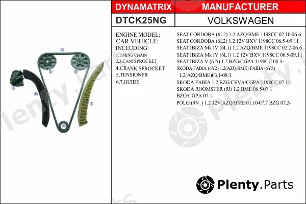 Dynamatrix DTCK25NG — Timing Chain Kit