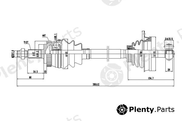Dynamatrix DDS250221 — Drive Shaft