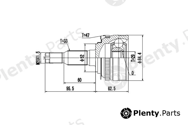 Dynamatrix DCV812027 — Joint Kit, drive shaft