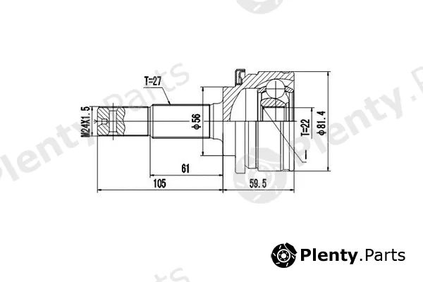 Dynamatrix DCV841009 — Joint Kit, drive shaft