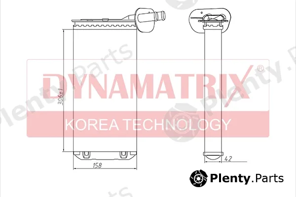 Dynamatrix DR73965 — Heat Exchanger, interior heating