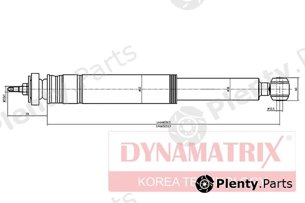 Dynamatrix DSA553185 — Shock Absorber