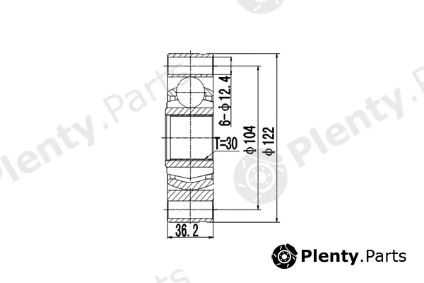 Dynamatrix DCV635001 — Joint Kit, drive shaft
