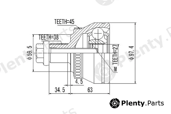 Dynamatrix DCV803067 — Joint Kit, drive shaft
