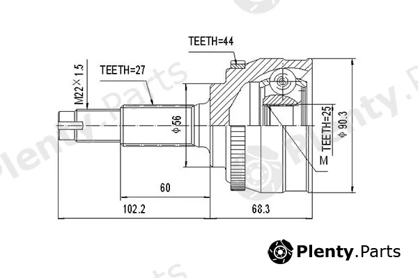 Dynamatrix DCV841184 — Joint Kit, drive shaft