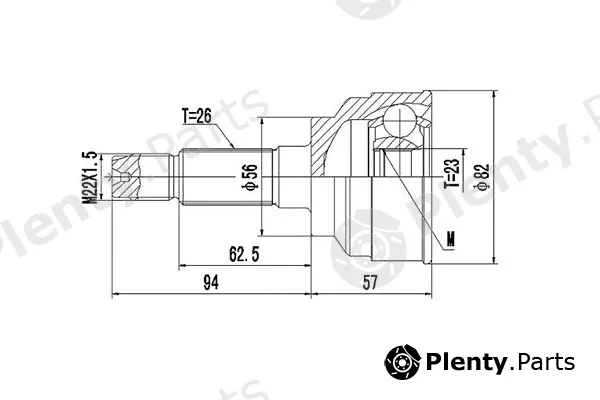 Dynamatrix DCV834004 — Joint Kit, drive shaft