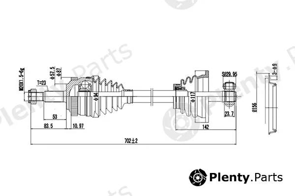 Dynamatrix DDS250026 — Drive Shaft