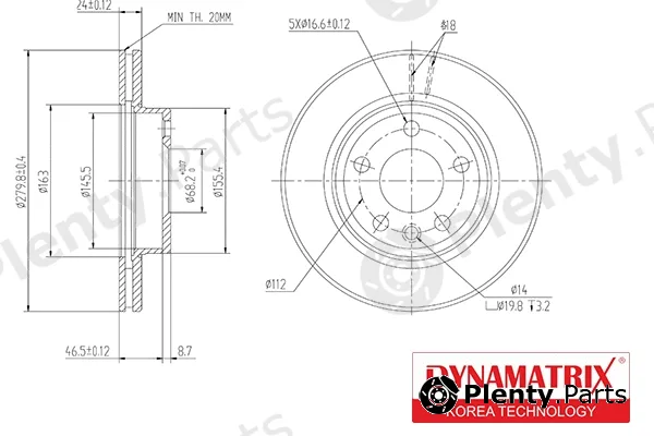 Dynamatrix DBD1010 — Brake Disc