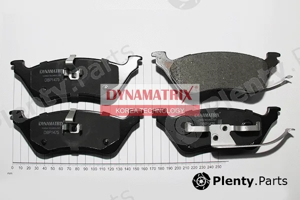 Dynamatrix DBP1475 — Brake Pad Set, disc brake
