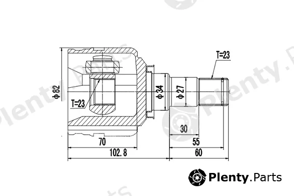 Dynamatrix DCV659023 — Joint Kit, drive shaft