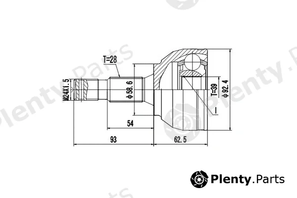 Dynamatrix DCV810051 — Joint Kit, drive shaft