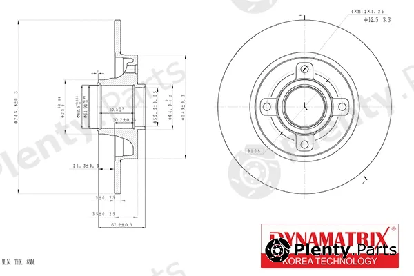Dynamatrix DBD1560 — Brake Disc
