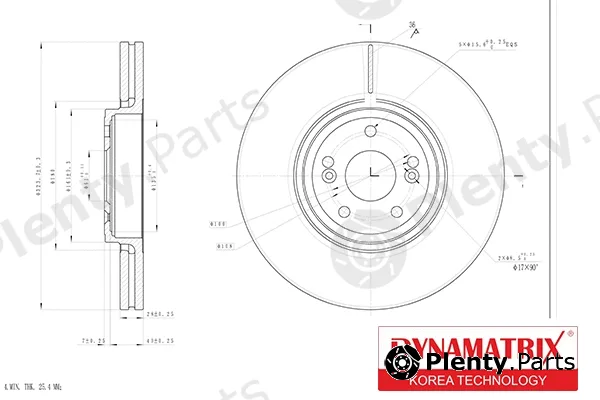Dynamatrix DBD1405 — Brake Disc