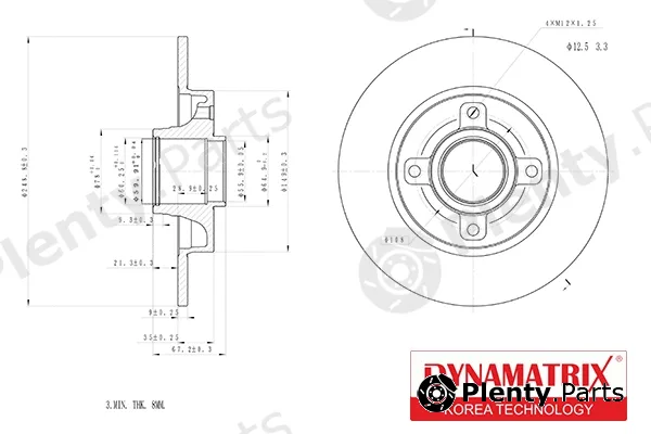 Dynamatrix DBD1523 — Brake Disc