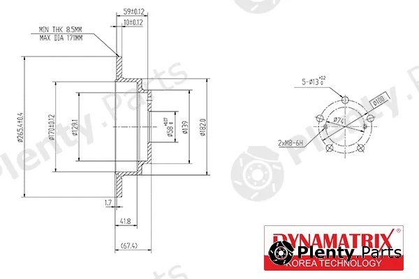 Dynamatrix DBD678 — Brake Disc