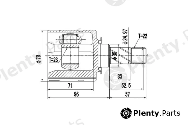 Dynamatrix DCV644009 — Joint Kit, drive shaft