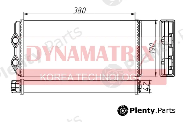 Dynamatrix DR73362 — Heat Exchanger, interior heating