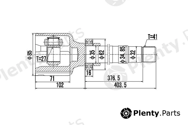 Dynamatrix DCV610038 — Joint Kit, drive shaft