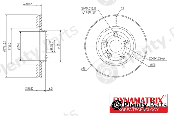 Dynamatrix DBD1508 — Brake Disc