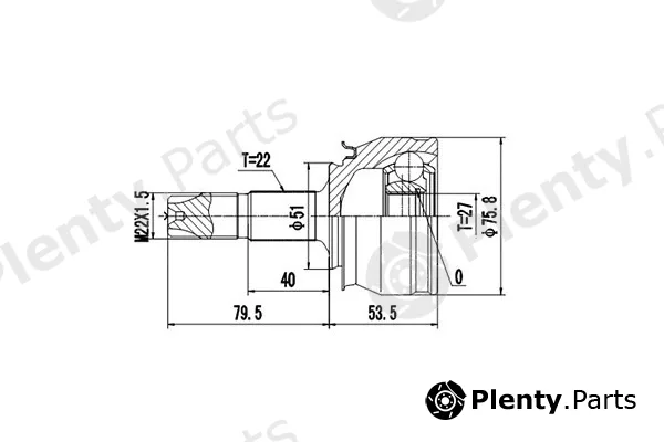 Dynamatrix DCV899018 — Joint Kit, drive shaft