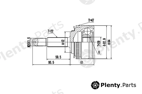Dynamatrix DCV808002 — Joint Kit, drive shaft