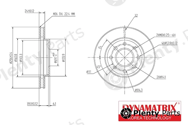 Dynamatrix DBD741 — Brake Disc