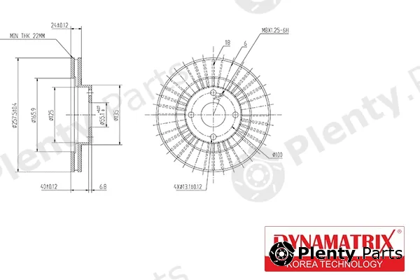Dynamatrix DBD1105 — Brake Disc