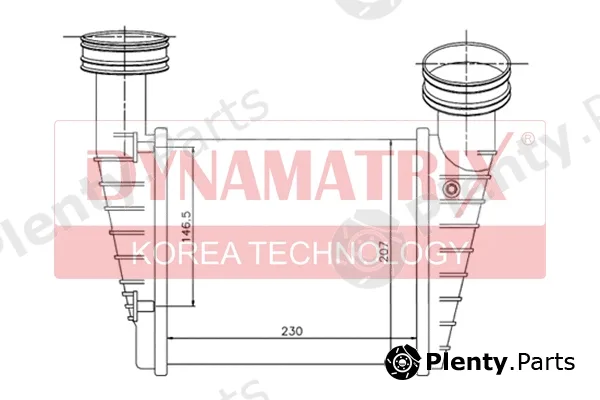 Dynamatrix DR96680 — Charge Air Cooler