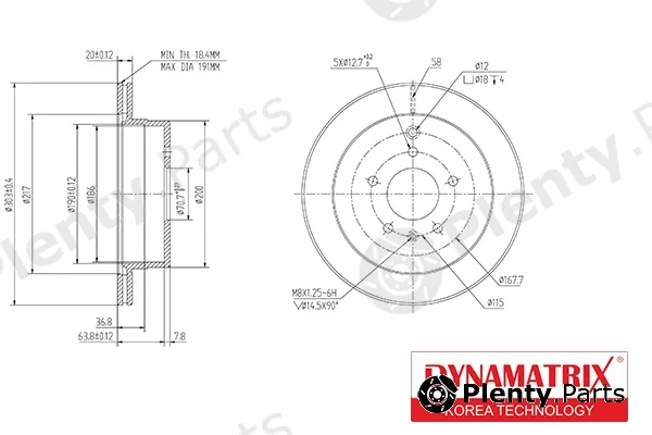 Dynamatrix DBD1660 — Brake Disc