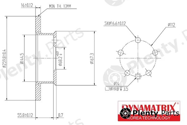 Dynamatrix DBD426 — Brake Disc