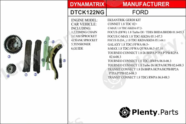 Dynamatrix DTCK122NG — Timing Chain Kit