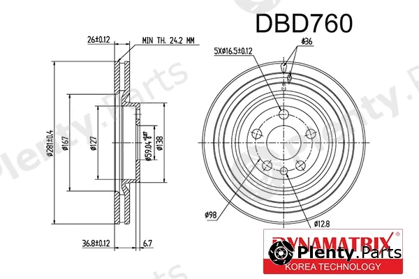 Dynamatrix DBD760 — Brake Disc