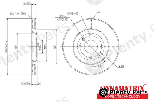 Dynamatrix DBD489 — Brake Disc