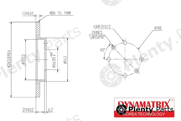 Dynamatrix DBD1000 — Brake Disc