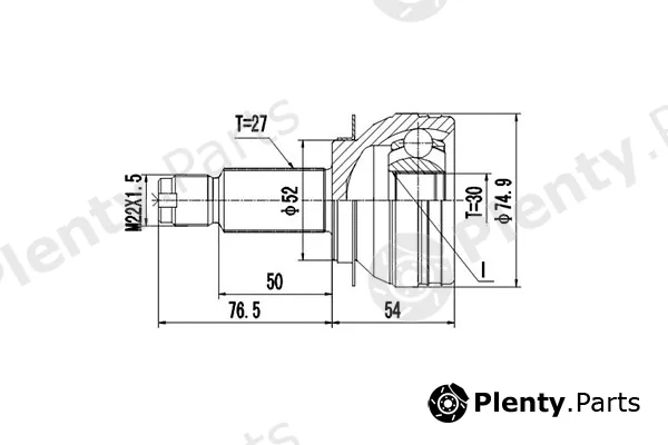 Dynamatrix DCV856042 — Joint Kit, drive shaft