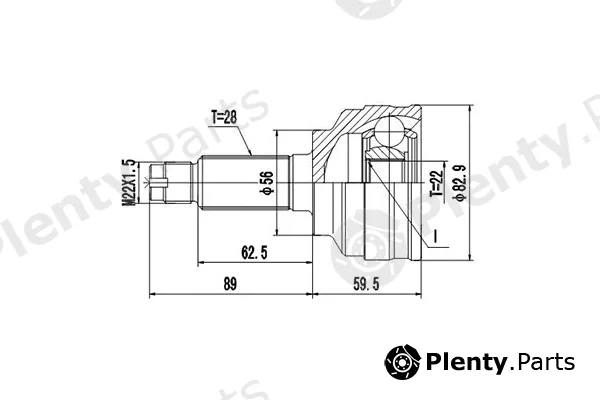 Dynamatrix DCV899042 — Joint Kit, drive shaft