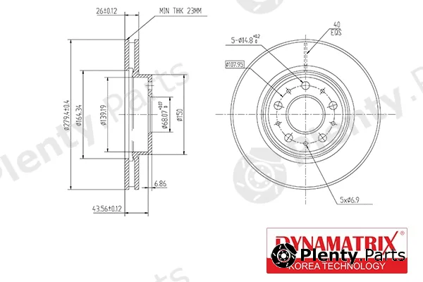 Dynamatrix DBD605 — Brake Disc