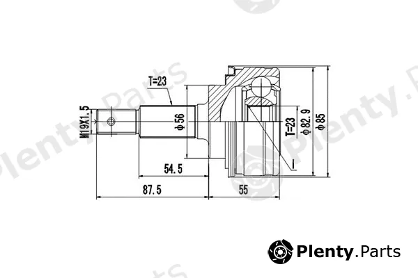 Dynamatrix DCV859054 — Joint Kit, drive shaft