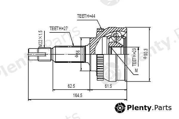 Dynamatrix DCV841043 — Joint Kit, drive shaft