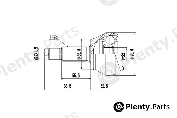 Dynamatrix DCV818004 — Joint Kit, drive shaft