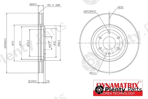Dynamatrix DBD1611 — Brake Disc