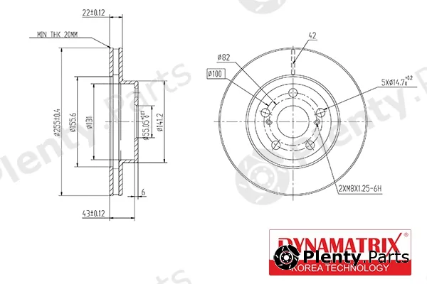 Dynamatrix DBD1886 — Brake Disc