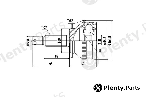 Dynamatrix DCV824091 — Joint Kit, drive shaft