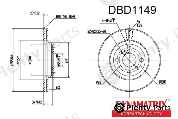 Dynamatrix DBD1149 — Brake Disc