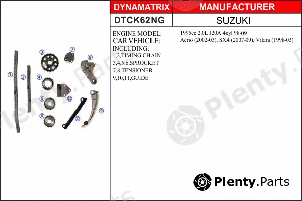 Dynamatrix DTCK62NG — Timing Chain Kit