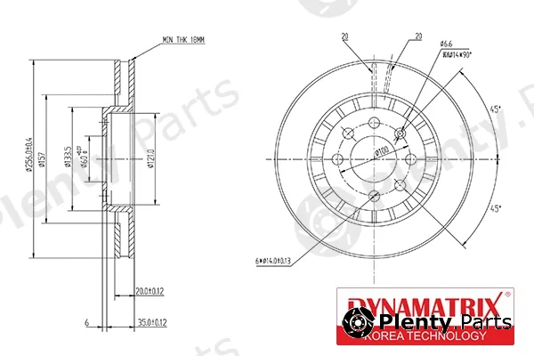 Dynamatrix DBD328 — Brake Disc