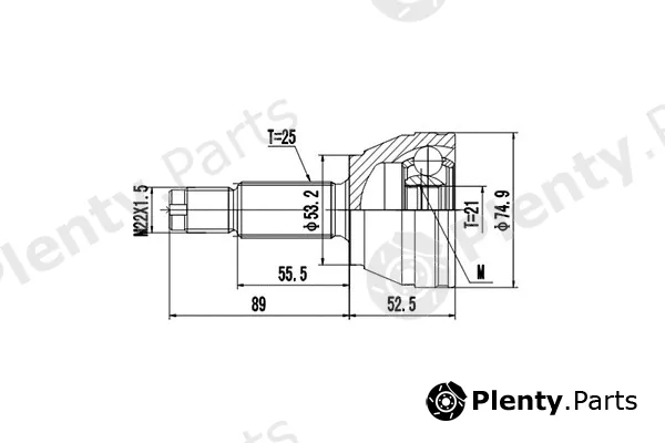 Dynamatrix DCV818014 — Joint Kit, drive shaft
