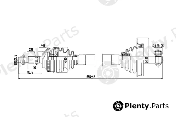 Dynamatrix DDS250314 — Drive Shaft